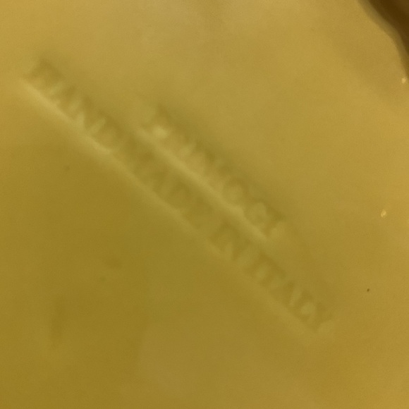 Primo’ gi Treccia Yelllow Ceramic weaved Basket from Italy - Picture 5 of 6